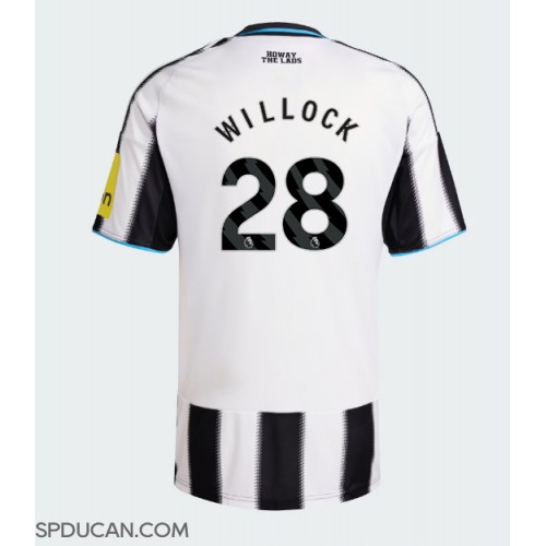Muški Nogometni Dres Newcastle United Joe Willock #28 Domaci 2025-26 Kratak Rukav Muški Nogometni Dres Newcastle United Joe Willock #28 Domaci 2025-26 Kratak Rukav